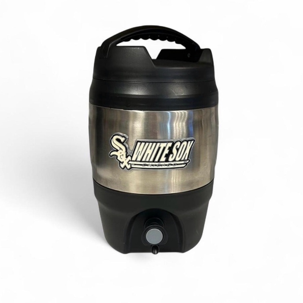 NWOT 128oz bubba keg White Sox Black and Stainless Steel Beverage Dispenser